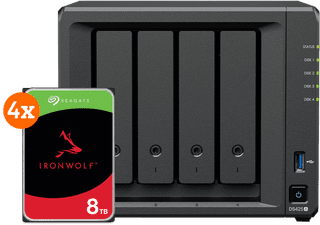Synology DS425+ + Seagate IronWolf 8 To Lot de 4