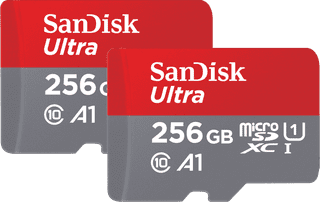 SanDisk MicroSDXC Ultra 256 Go 120 Mo/s Lot de 2