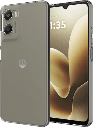 Just in Case Soft Design Motorola Moto G06 Back Cover Transparent