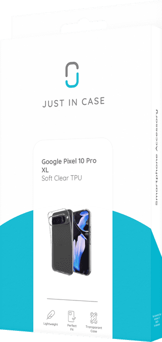 Just in Case Soft Design Google Pixel 10 Pro XL Back Cover Transparent