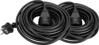 BlueBuilt Extension Cord IP44 10m Duo Pack