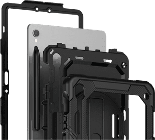 Just in Case Samsung Galaxy Tab S10 FE Plus Shockproof Étui Noir