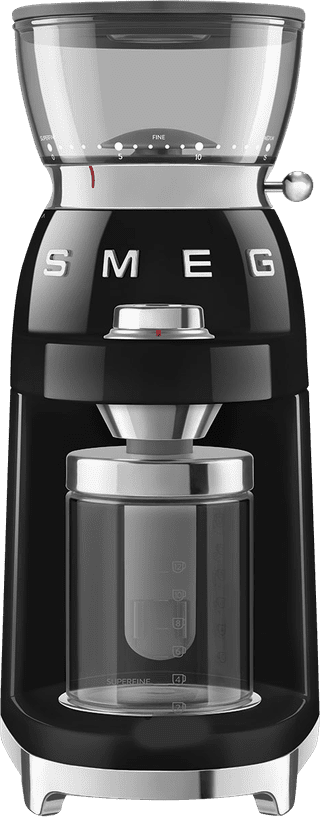 SMEG CGF03BLUE Zwart
