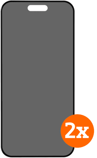 BlueBuilt Apple iPhone 17 Pro Privacy Filter Screen Protector Glass Duo Pack