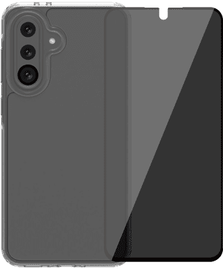 BlueBuilt Protective Cover Samsung Galaxy A36 Transparent + Protège-écran de Confidentialité Verre