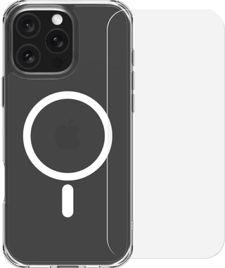 BlueBuilt Protective Back Cover met MagSafe iPhone 16 Pro Max + Screenprotector Glas