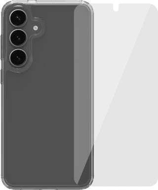 BlueBuilt Protective Back Cover Samsung Galaxy S25 Plus Transparent + Protège-écran Verre