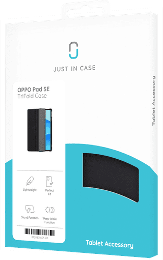 Just in Case OPPO Pad SE Tri-Fold Book Case Noir