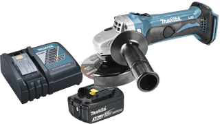 Makita DGA452Z + Makita Kit de Démarrage 18 V LXT 3,0 Ah BL1830B/DC18RC