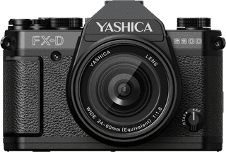 Yashica FX-D S300 Digital Film Simulation Camera Zwart