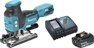 Makita DJV181ZJ + Makita Kit de Démarrage 18 V LXT 3,0 Ah BL1830B/DC18RC