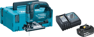 Makita DJV182ZJ + Makita Kit de Démarrage 18 V LXT 3,0 Ah BL1830B/DC18RC