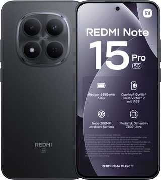 Redmi Note 15 Pro 256GB Zwart 5G