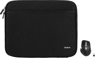 BlueBuilt Laptophoes breedte 37 cm 15-16 inch M Zwart + Maximus Muis