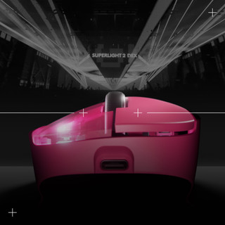 Logitech G PRO X SUPERLIGHT 2 DEX LIGHTSPEED Wireless Gaming Mouse Magenta