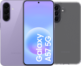 Samsung Galaxy A57 128GB Purple 5G + BlueBuilt Back Cover Transparent