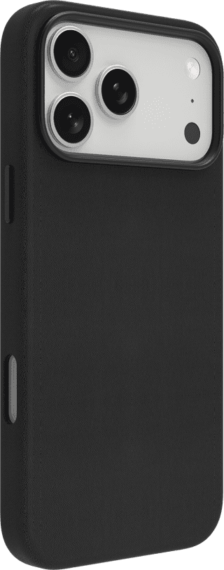 BlueBuilt MagSafe Coque iPhone 18 Pro Max Cuir Noir + Porte-carte Cuir Noir