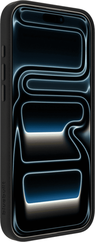 BlueBuilt MagSafe Coque iPhone 18 Pro Max Cuir Noir + Porte-carte Cuir Noir