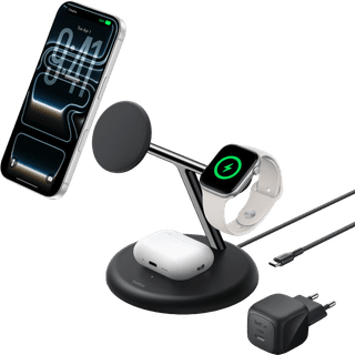 Belkin Chargeur Sans Fil 3-en-1 avec MagSafe 25 Watts Noir