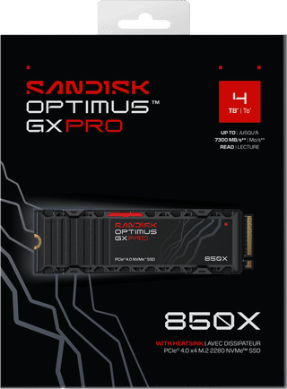 SANDISK Optimus GX PRO 850X 4TB Heatsink NVMe SSD
