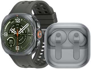 Samsung Galaxy Watch Ultra 2 5G Titanium Silver/Green 47mm + Samsung Galaxy Buds4 Pro White