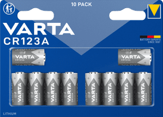 Varta Lithium Cylindrical CR123A BLI 10 stuks
