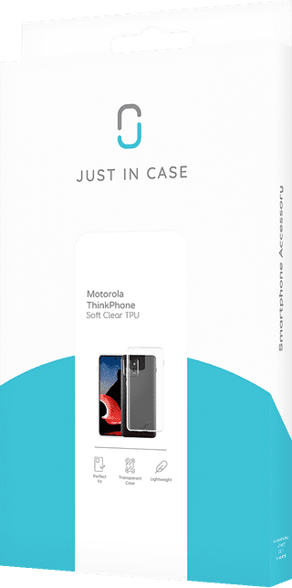 Just in Case Soft Design Motorola ThinkPhone Back Cover Transparent