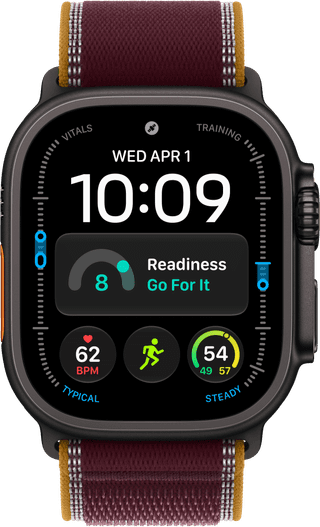 Apple Watch Ultra 4 Cellular 49mm Zwart Trail Band S/M