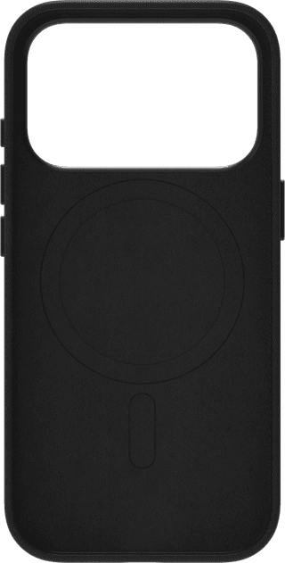 BlueBuilt MagSafe Coque iPhone 18 Pro Cuir Noir + Porte-carte Cuir Noir