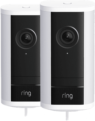 Ring Spotlight Camera Pro 2nd Generation Plug White Duo Pack