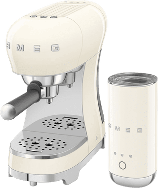 SMEG ECF12CREU Creme + melkopschuimer