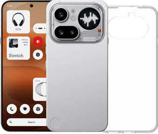 Nothing Phone (4a) Pro 256GB Zilver 5G + BlueBuilt Back Cover Transparant
