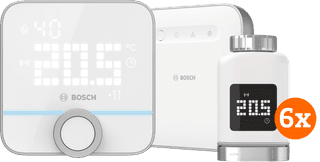 Bosch Smart Radiator Thermostats 6-Pack + Smart Home Controller + Smart Room Thermostat 230V