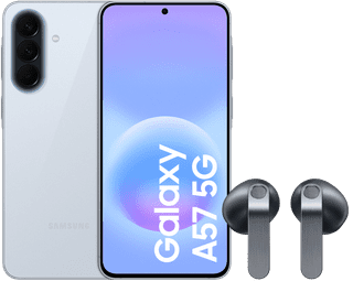 Samsung Galaxy A57 128 Go Bleu Clair 5G + Samsung Galaxy Buds4 Noir