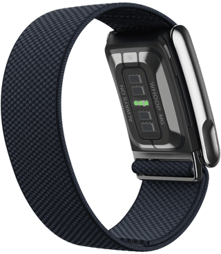 WHOOP MG Life Zwart Abonnement 1 Jaar + WHOOP MG SuperKnit Luxe Band Beige