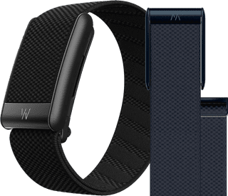 WHOOP 5.0 Peak Zwart Abonnement 1 Jaar + WHOOP 5.0 SuperKnit Luxe Band Donkerblauw