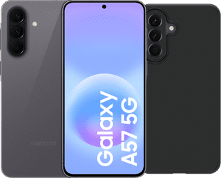 Samsung Galaxy A57 128 Go Gris 5G Enterprise Edition + BlueBuilt Back Cover Noir