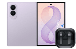 Samsung Galaxy Z Fold 8 512GB Lila 5G + Samsung Galaxy Buds4 Pro Zwart