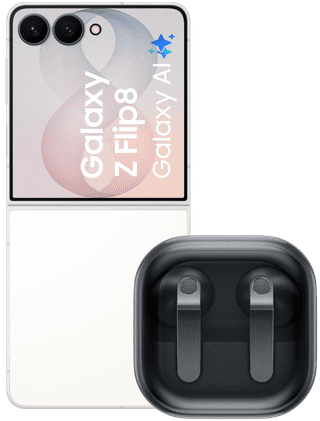 Samsung Galaxy Z Flip 8 512GB White 5G + Samsung Galaxy Buds4 Black