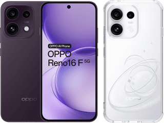 OPPO Reno16 F 256GB Paars 5G + BlueBuilt Back Cover Transparant