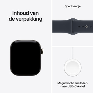 Apple Watch Series 12 Cellular 42mm Titanium Naturel Sportband M/L