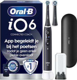 Oral-B iO 6N Black + Extra iO Gentle Care Brush Attachment