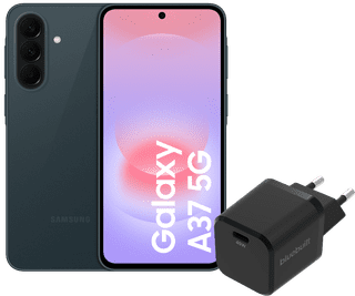 Samsung Galaxy A37 256 Go Vert Foncé 5G + BlueBuilt Chargeur avec Port USB-C 45 W Noir