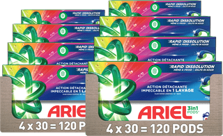 Ariel 3-en-1 Pods Colour - 240 Pièces