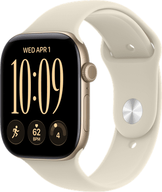 Apple Watch Series 12 Cellular 46mm Goud Sportband S/M