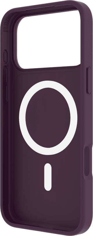 BlueBuilt MagSafe Hoesje iPhone 18/17 Pro Max Paars + Kaarthouder Leer Zwart