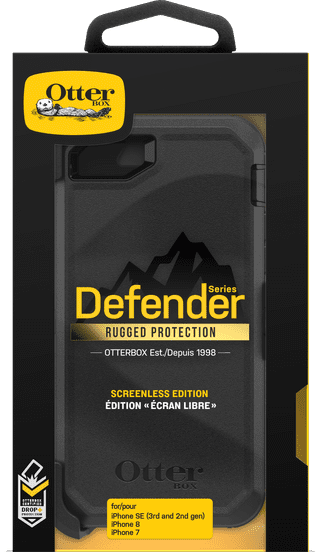 OtterBox Defender Apple iPhone SE 2022 / SE 2020 / 8 / 7 Back Cover Zwart