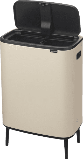 Brabantia Bo Touch Bin Hi Poubelle 2 x 30 Litres Soft Beige