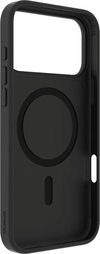 BlueBuilt MagSafe Hoesje iPhone 18 Pro Max Zwart + Kaarthouder Leer Zwart