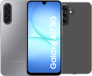Samsung Galaxy A17 128GB Gray 5G + BlueBuilt Back Cover Transparent